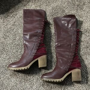 Bucco Capensis Rimaline Tall Boots Color Burgundy Size 10 LIKE NEW IN BOX